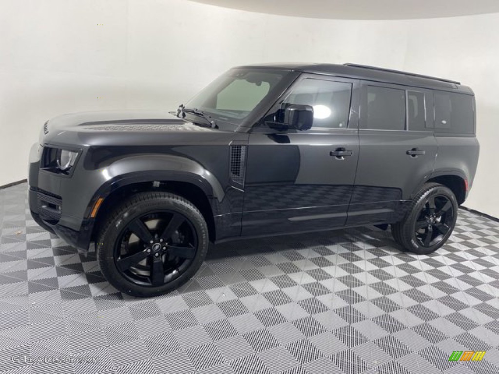 Santorini Black Metallic 2023 Land Rover Defender 110 X-Dynamic SE Exterior Photo #145980849