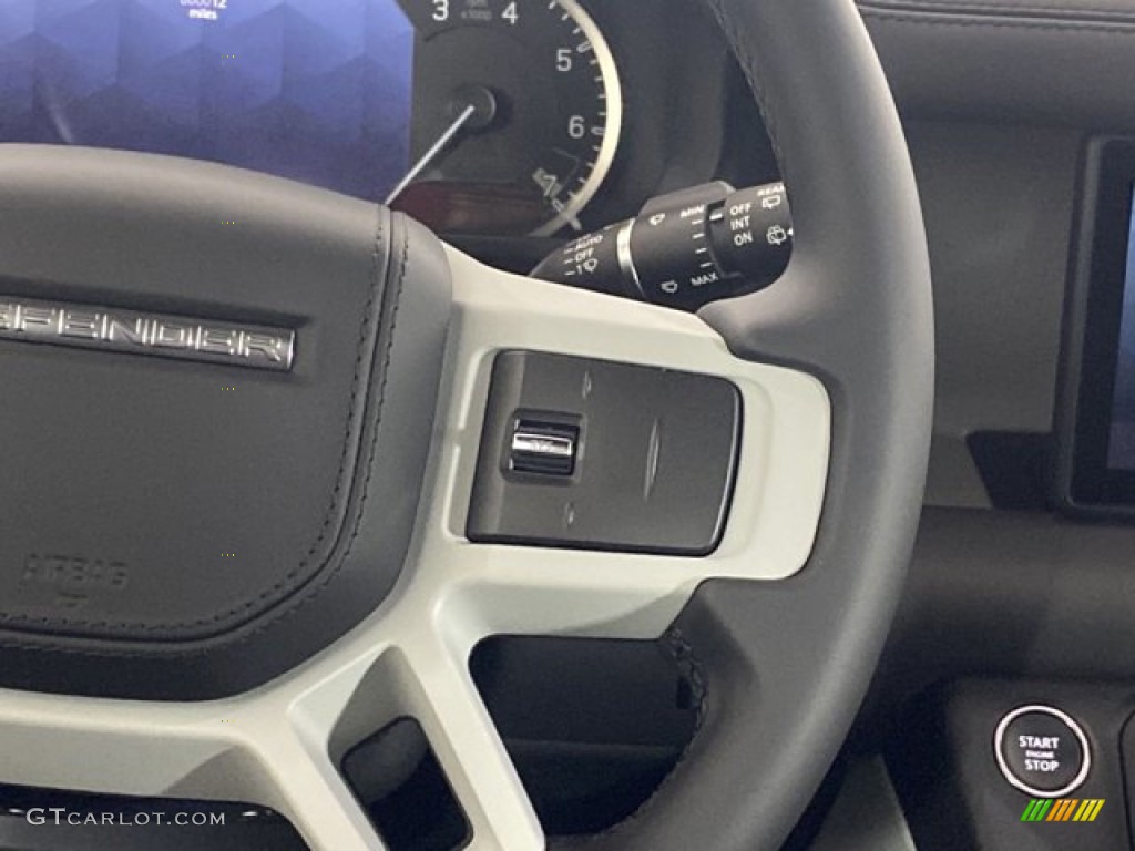 2023 Land Rover Defender 110 X-Dynamic SE Ebony Steering Wheel Photo #145981035