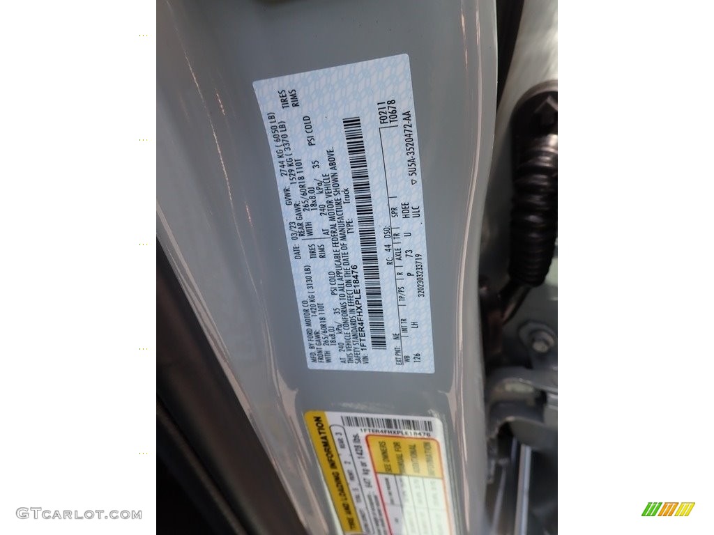 2023 Ranger Color Code NE for Cactus Gray Photo #145981365