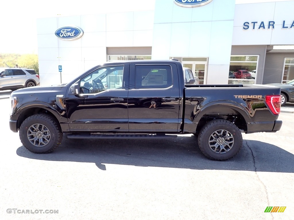 Agate Black Metallic 2023 Ford F150 Tremor SuperCrew 4x4 Exterior Photo #145981389
