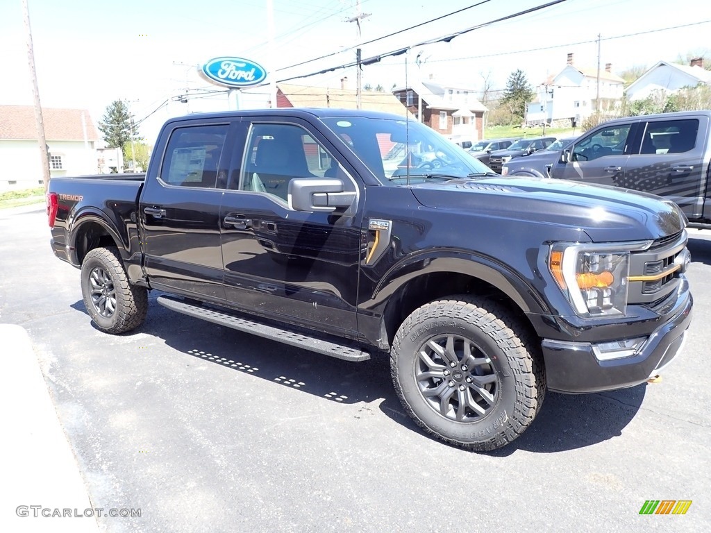 Agate Black Metallic 2023 Ford F150 Tremor SuperCrew 4x4 Exterior Photo #145981440