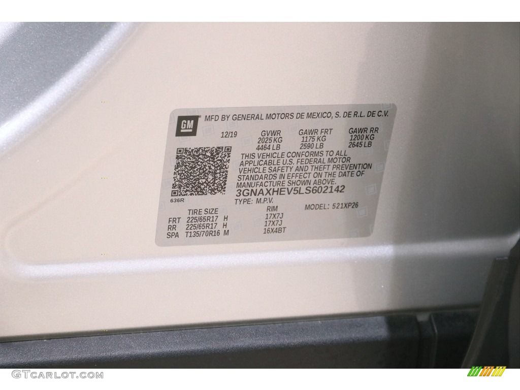 2020 Equinox LS - Silver Ice Metallic / Ash Gray photo #21