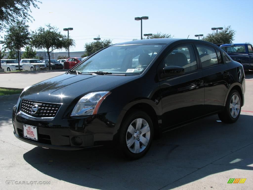2007 Sentra 2.0 - Super Black / Beige photo #3