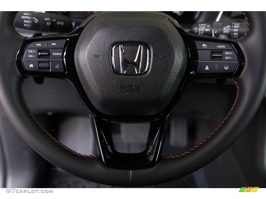 2023 Honda Pilot Sport AWD Black Steering Wheel Photo #145981986
