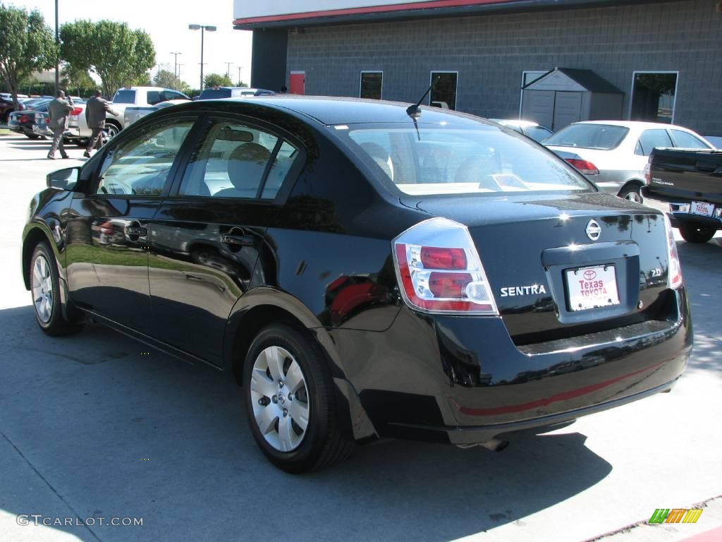 2007 Sentra 2.0 - Super Black / Beige photo #5