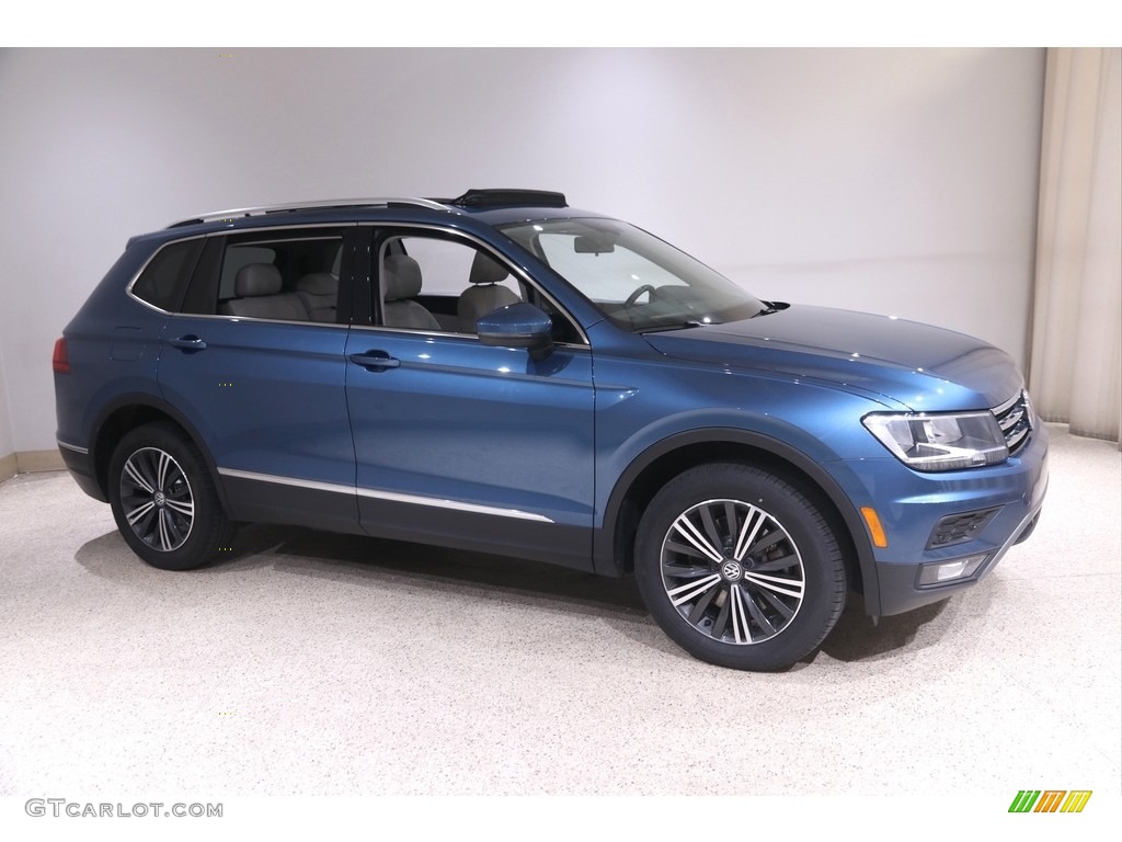 2019 Tiguan SEL 4MOTION - Blue Silk Metallic / Storm Gray photo #1