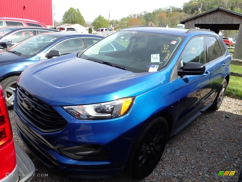 2022 Edge SE AWD - Atlas Blue Metallic / Ebony photo #1