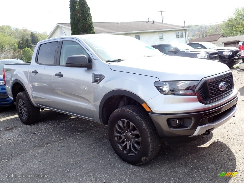 2022 Ranger XLT SuperCrew 4x4 - Iconic Silver Metallic / Ebony photo #4