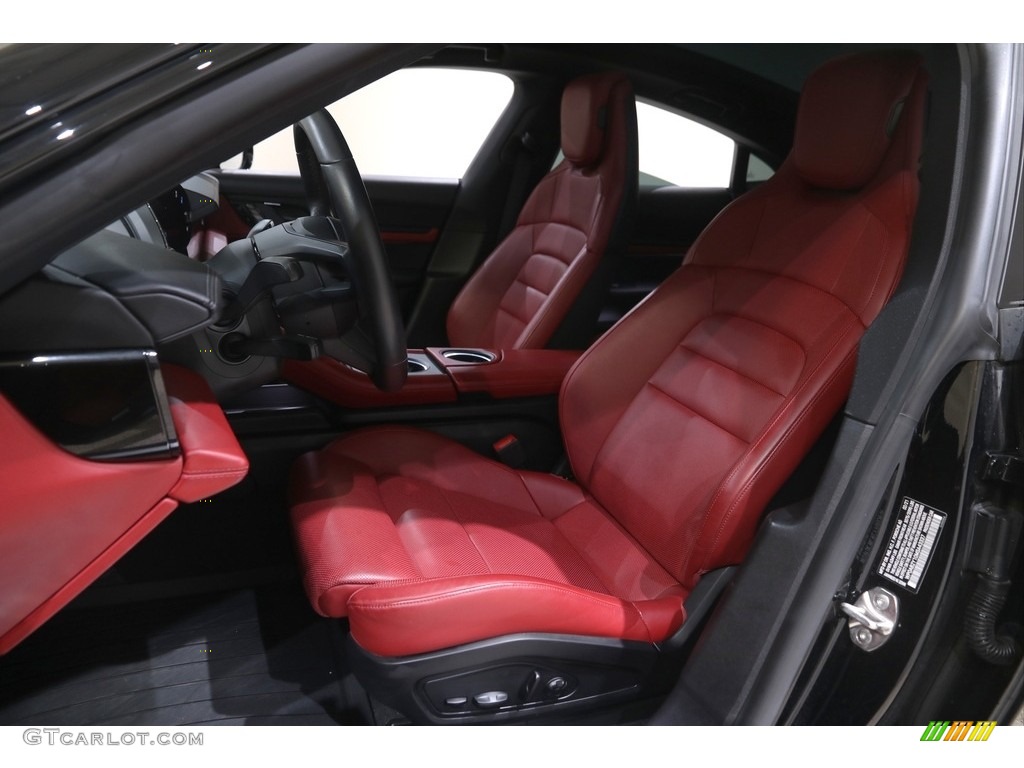 Basalt Black Interior 2021 Porsche Taycan 4S Sedan Photo #145984206