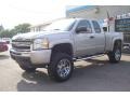 2009 Silver Birch Metallic Chevrolet Silverado 1500 LT Extended Cab 4x4  photo #1