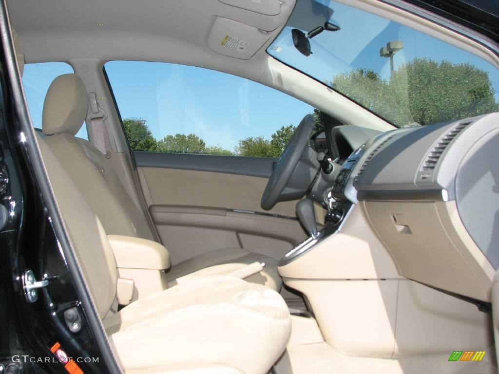 2007 Sentra 2.0 - Super Black / Beige photo #9