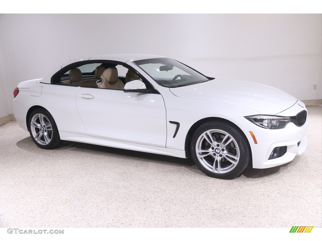 2020 4 Series 430i xDrive Convertible - Alpine White / Venetian Beige photo #2