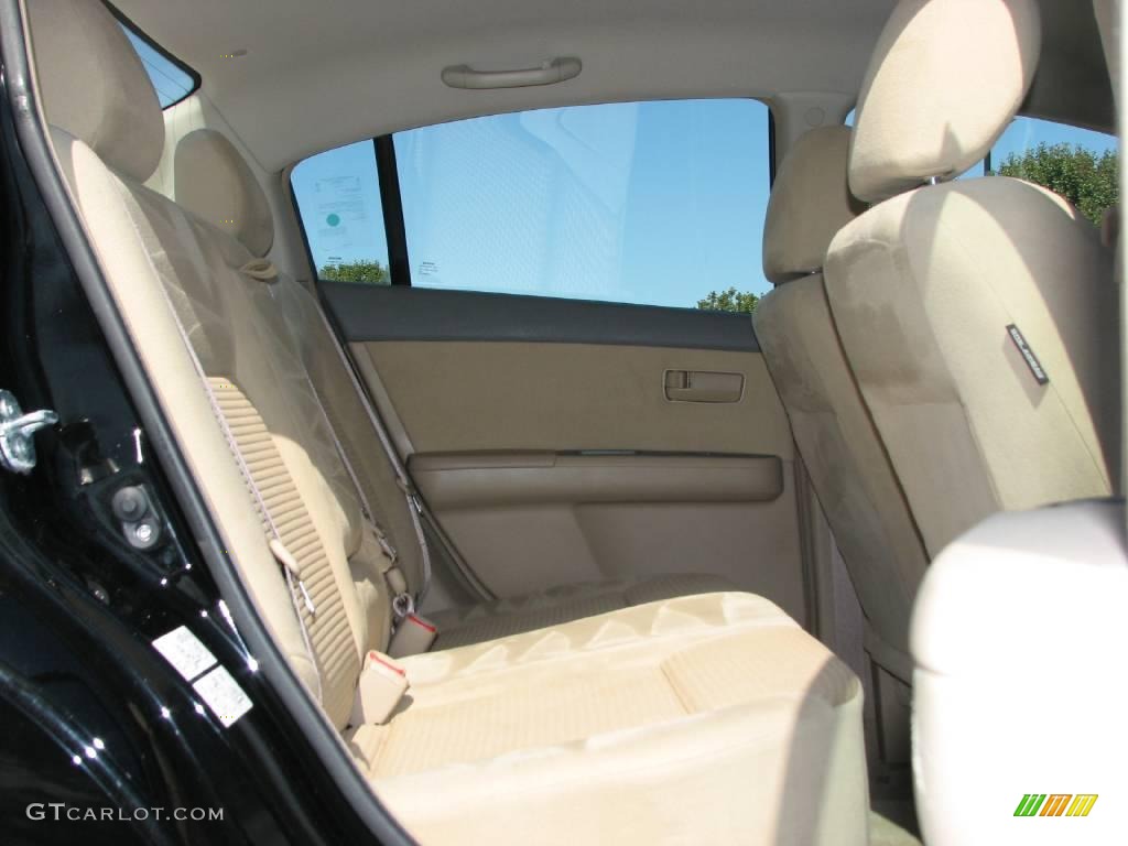 2007 Sentra 2.0 - Super Black / Beige photo #10