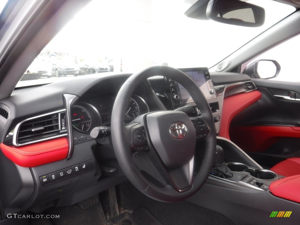2022 Camry XSE Hybrid - Celestial Silver Metallic / Cockpit Red photo #13