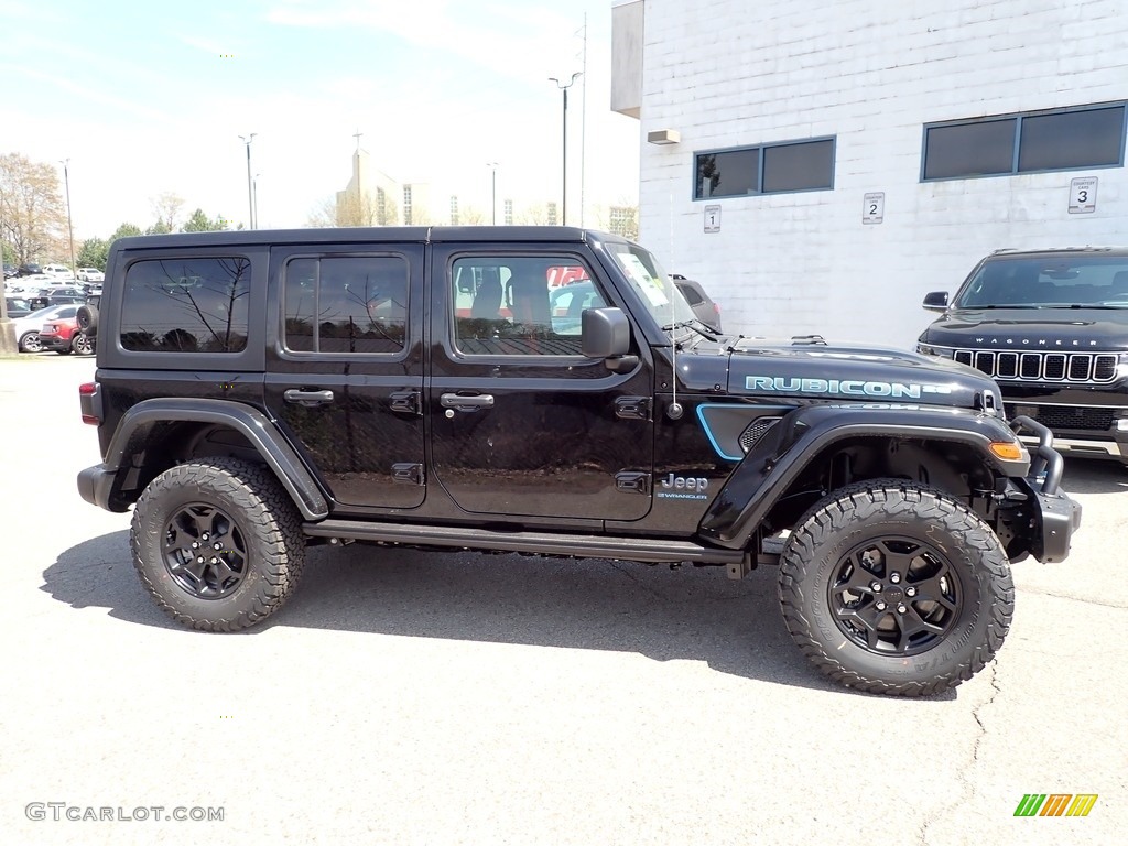 Black 2023 Jeep Wrangler Unlimited Rubicon 4XE 20th Anniversary Hybrid Exterior Photo #145985995