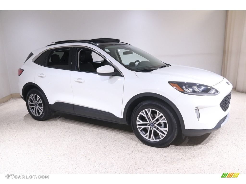 2021 Escape SEL 4WD - Star White Metallic Tri-Coat / Ebony photo #1