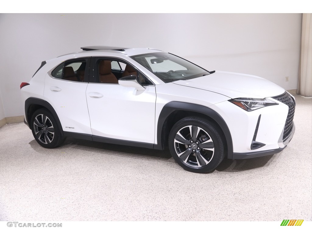 2020 UX 250h AWD - Eminent White Pearl / Glazed Caramel photo #1