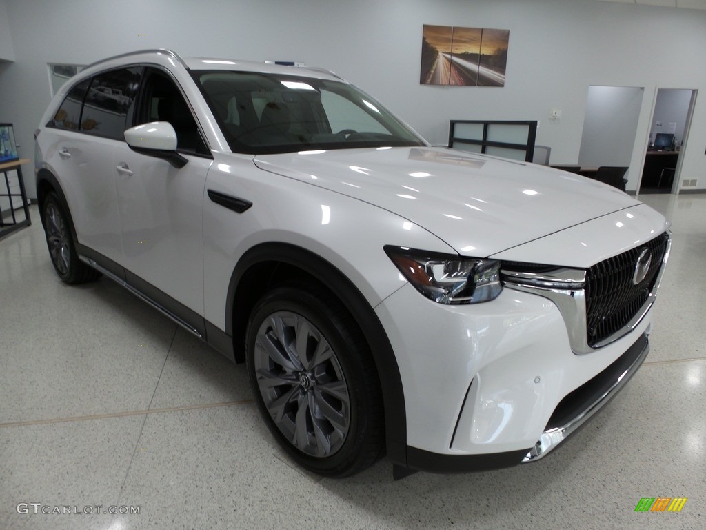 Rhodium White Premium 2024 Mazda CX-90 Turbo S AWD Exterior Photo #145989022