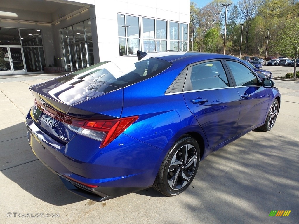 2023 Elantra Limited - Intense Blue / Black photo #2