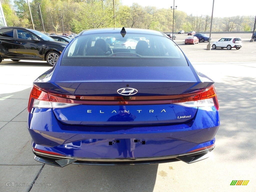 2023 Elantra Limited - Intense Blue / Black photo #3