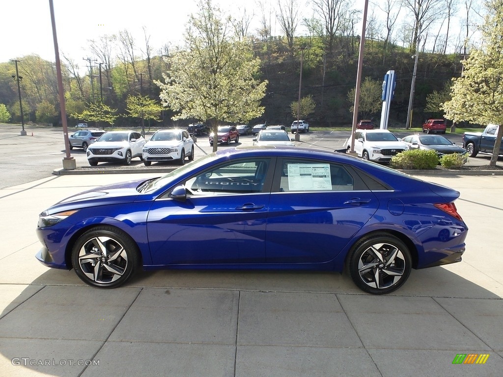 2023 Elantra Limited - Intense Blue / Black photo #6