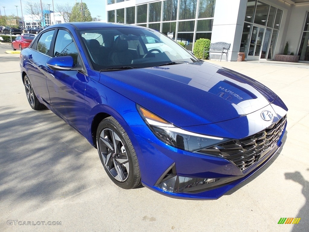 2023 Elantra Limited - Intense Blue / Black photo #9