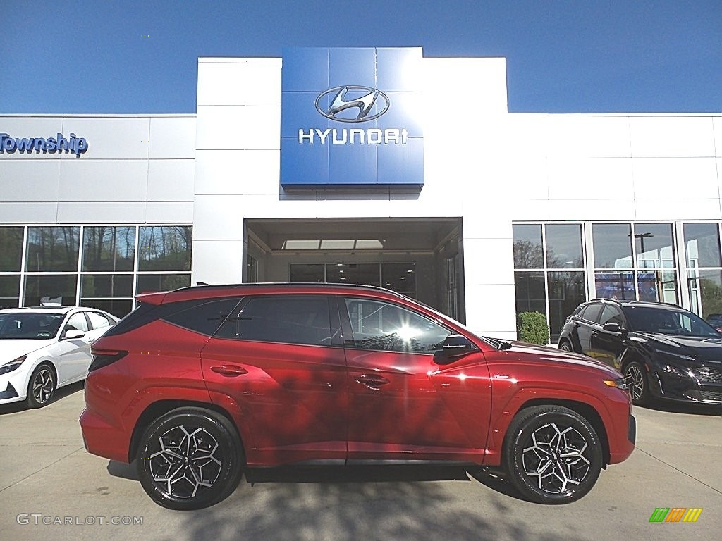 Red Crimson Metallic Hyundai Tucson