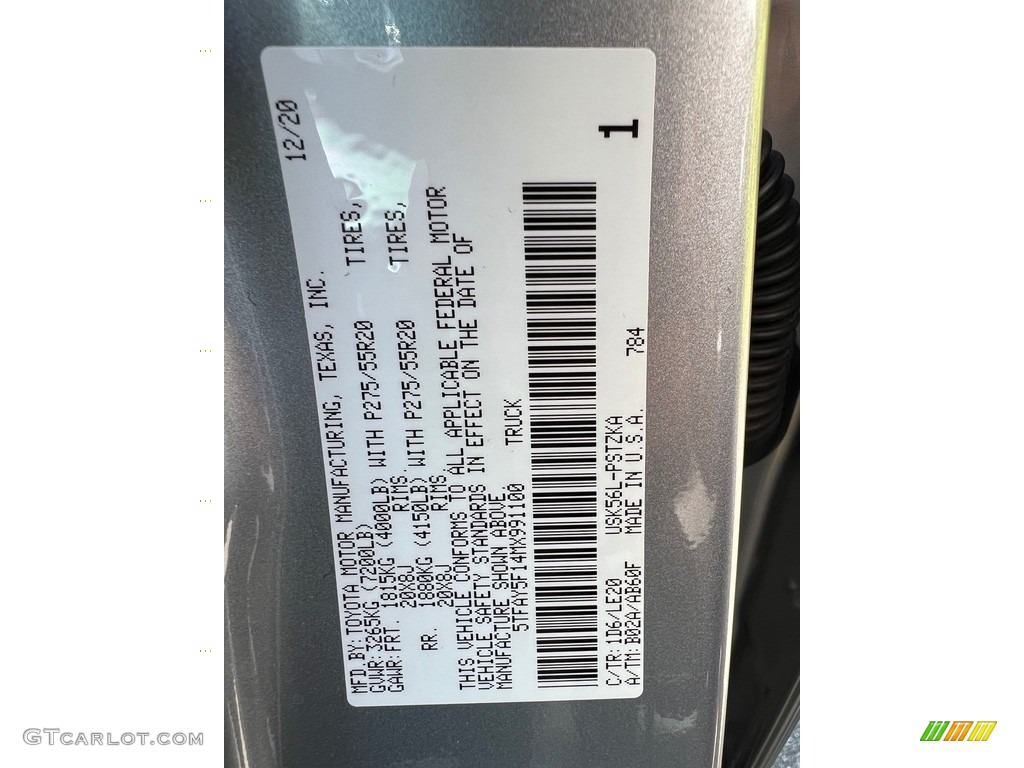 2021 Tundra Platinum CrewMax 4x4 - Silver Sky Metallic / Black photo #34