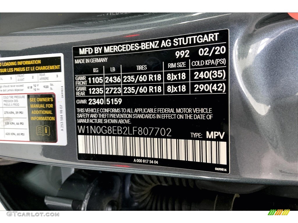 2020 GLC 300 4Matic - Selenite Grey Metallic / Black photo #33