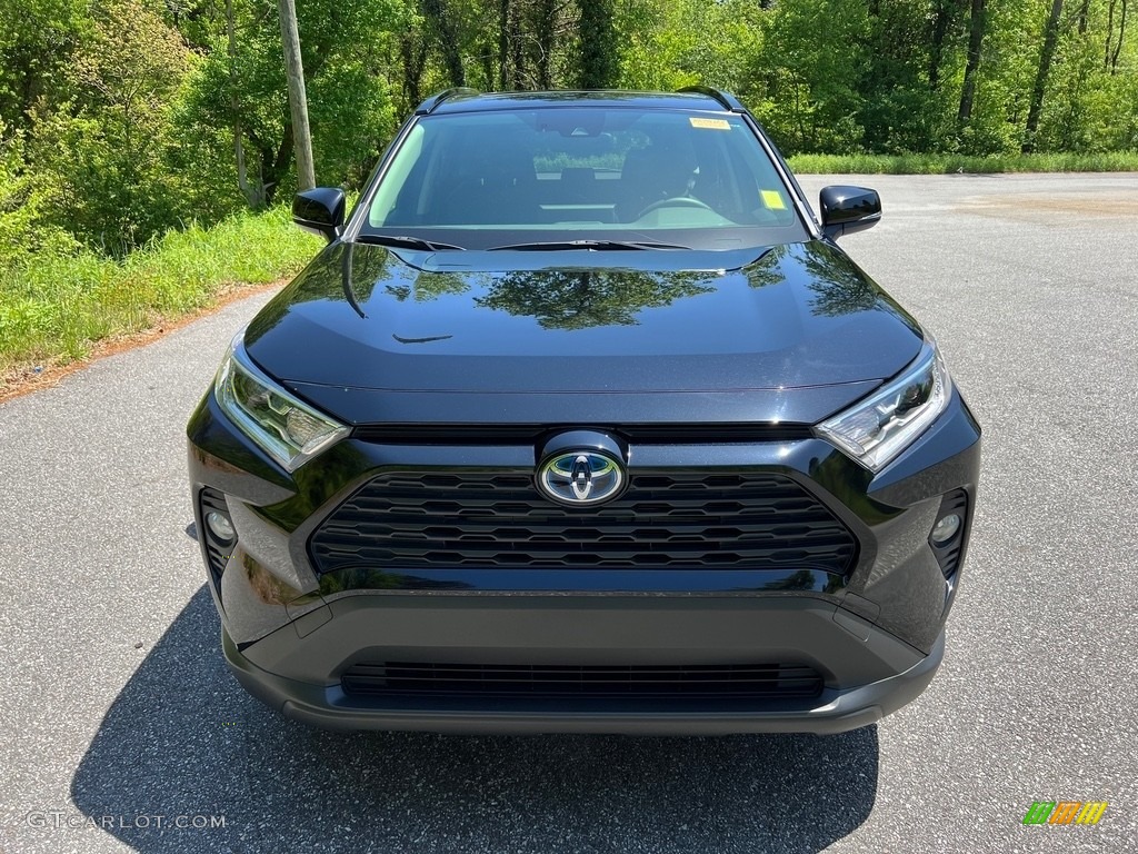 2021 RAV4 XLE AWD Hybrid - Midnight Black Metallic / Black photo #3