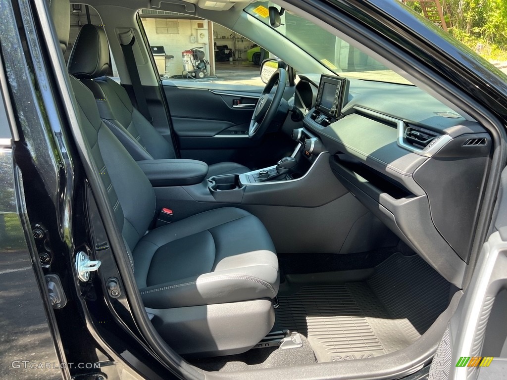 2021 RAV4 XLE AWD Hybrid - Midnight Black Metallic / Black photo #15