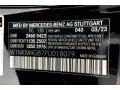 040: Black 2023 Mercedes-Benz GLC 300 Color Code