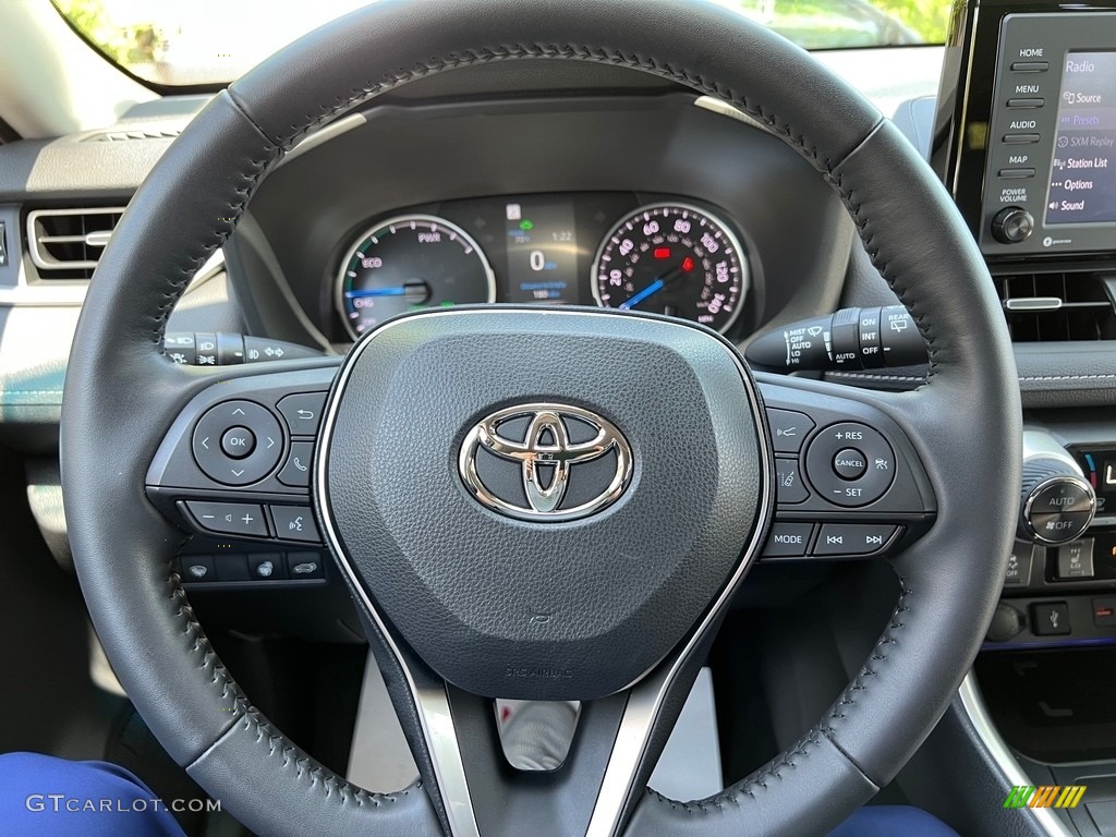 2021 RAV4 XLE AWD Hybrid - Midnight Black Metallic / Black photo #18