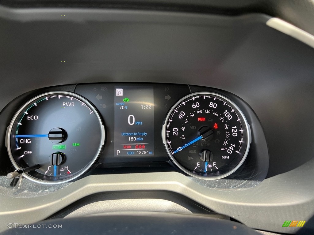 2021 RAV4 XLE AWD Hybrid - Midnight Black Metallic / Black photo #19