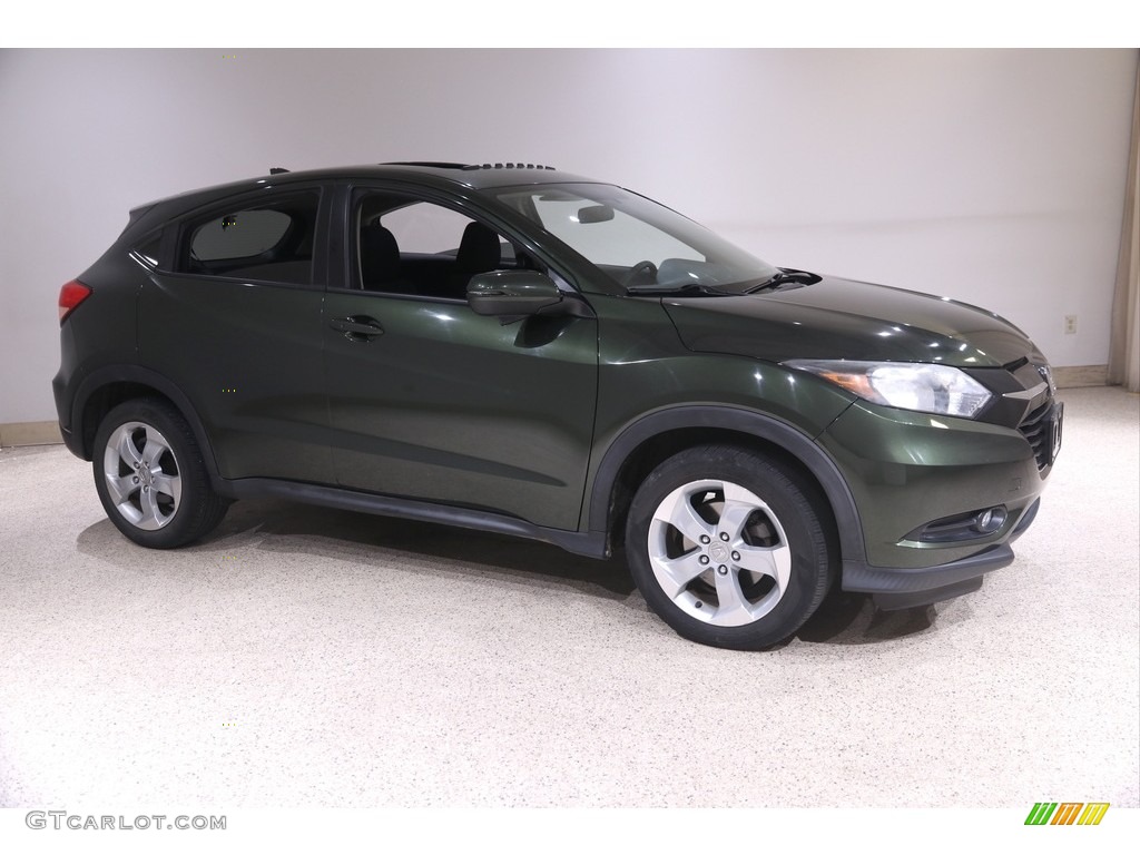 2016 HR-V EX AWD - Misty Green Pearl / Black photo #1