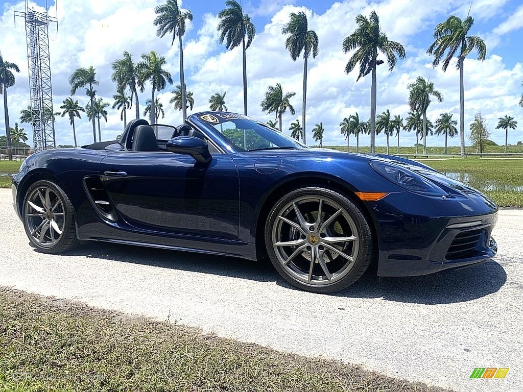 Night Blue Metallic 2019 Porsche 718 Boxster Standard 718 Boxster Model Exterior Photo #145991436