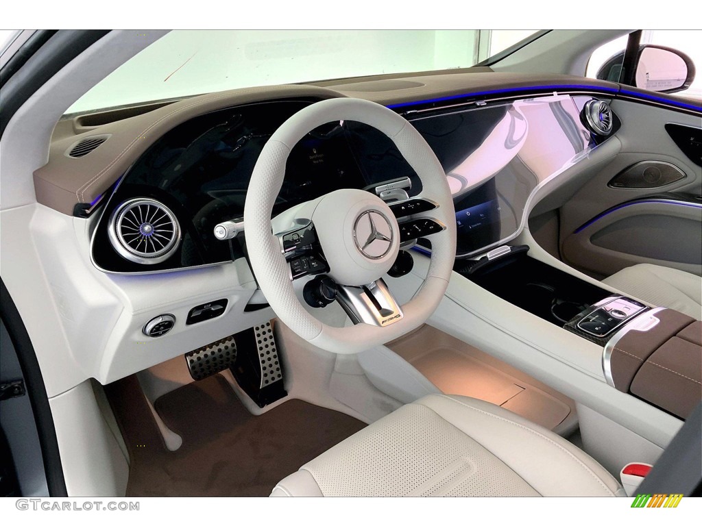 Neva Gray/Sable Brown Interior 2023 Mercedes-Benz EQS AMG Sedan Photo #145991454