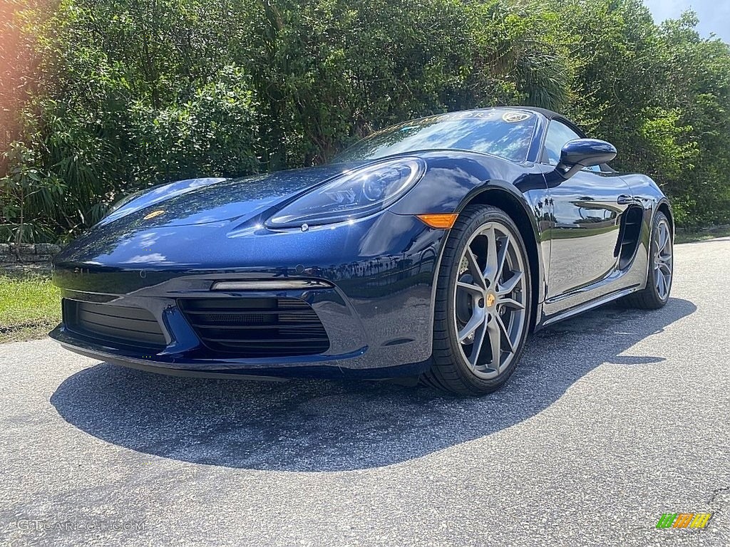 Night Blue Metallic 2019 Porsche 718 Boxster Standard 718 Boxster Model Exterior Photo #145991508