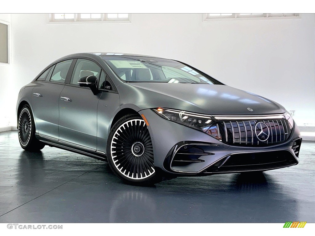 Selenite Gray Magno (Matte) 2023 Mercedes-Benz EQS AMG Sedan Exterior Photo #145991643