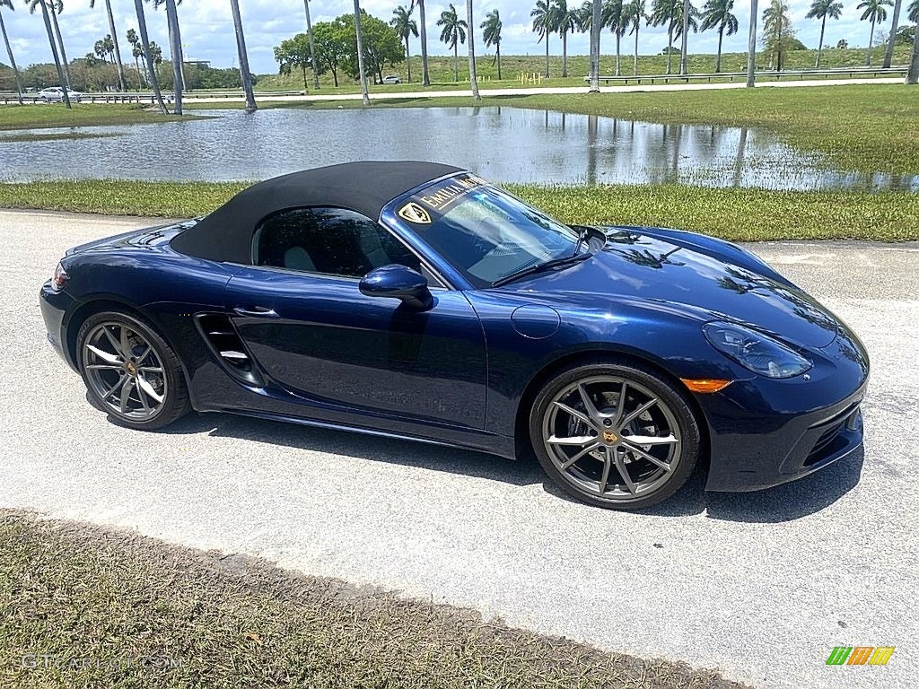 Night Blue Metallic 2019 Porsche 718 Boxster Standard 718 Boxster Model Exterior Photo #145991868