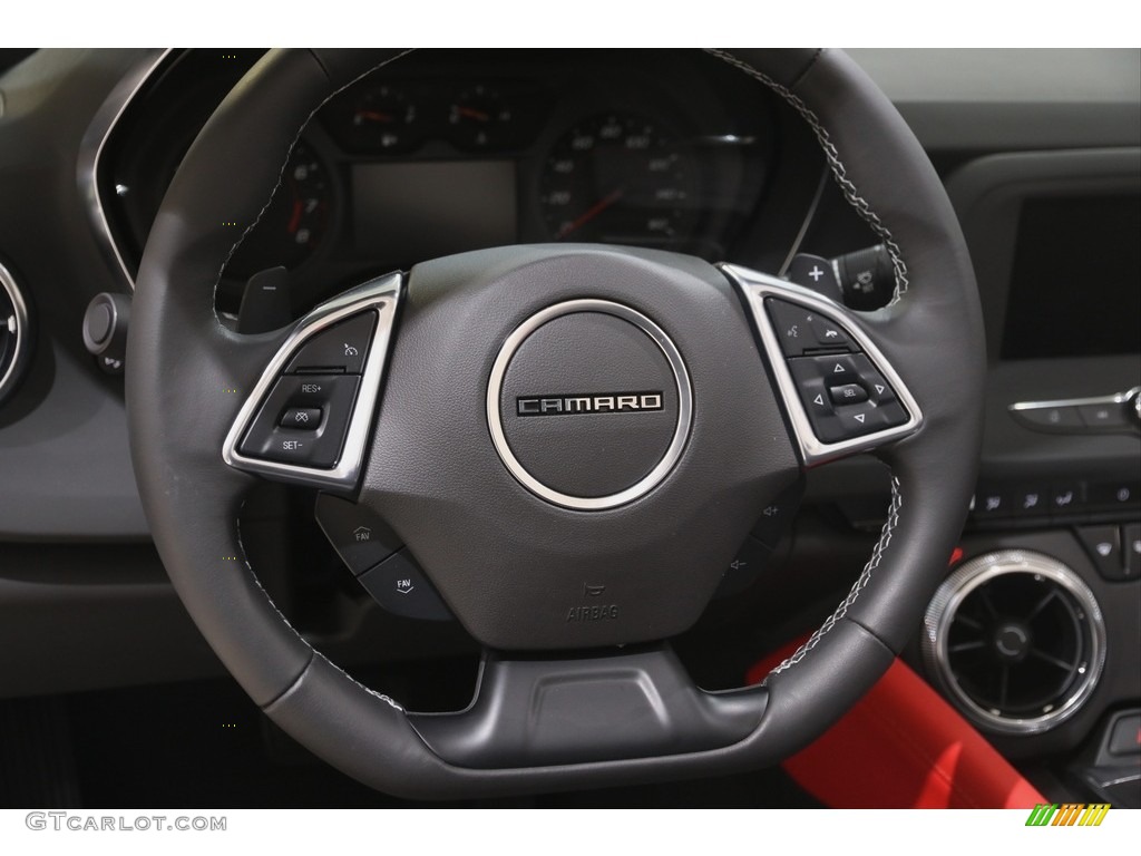 2023 Chevrolet Camaro LT Convertible Jet Black Steering Wheel Photo #145991916