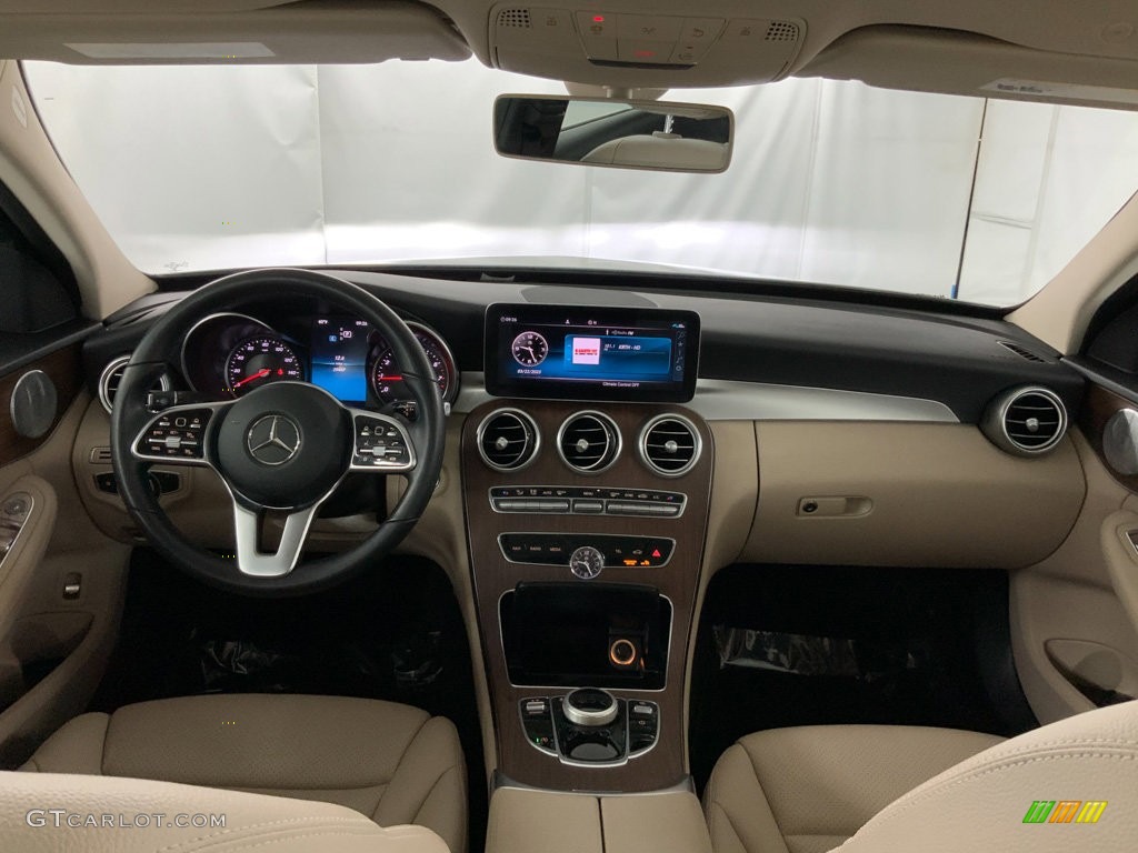 2019 Mercedes-Benz C 300 4Matic Sedan Silk Beige/Black Dashboard Photo #145993872