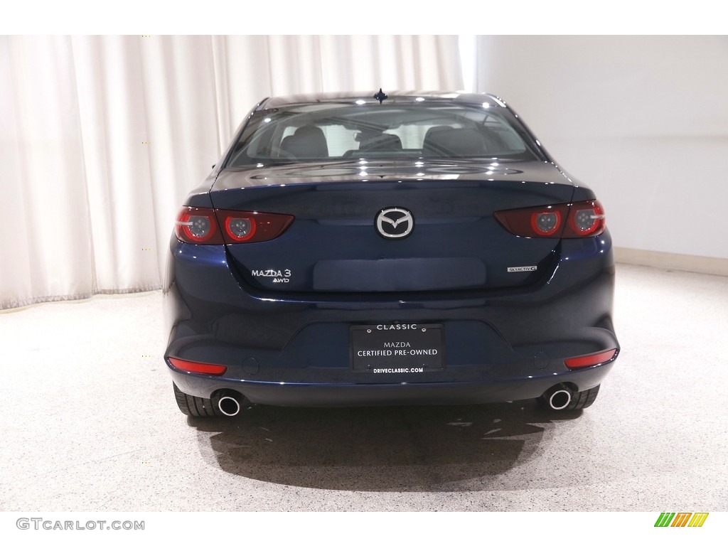 2021 Mazda3 Premium Sedan AWD - Deep Crystal Blue Mica / Black photo #19