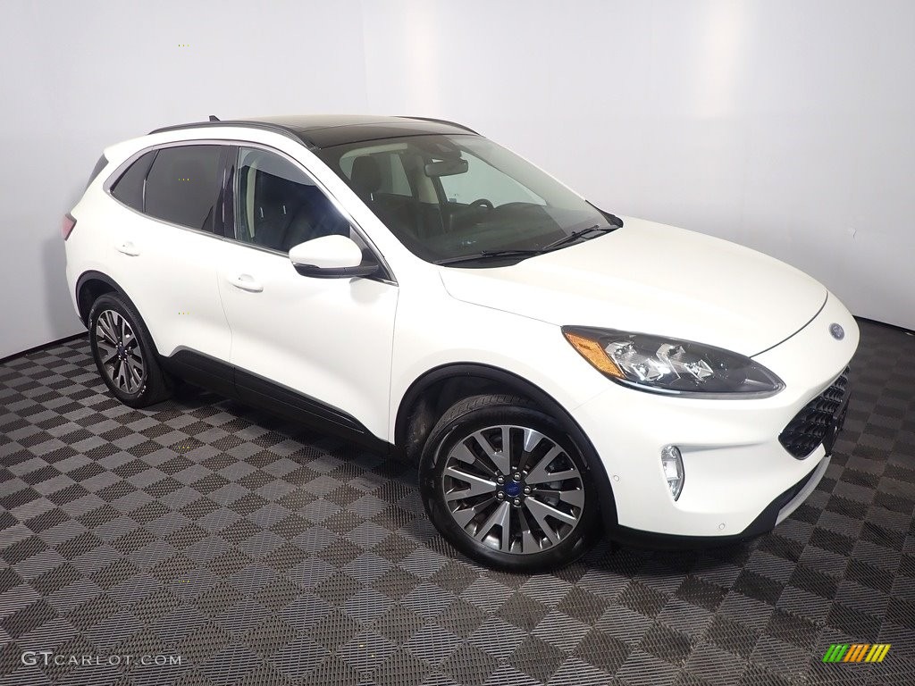 2020 Escape Titanium 4WD - Star White Metallic Tri-Coat / Ebony Black photo #4