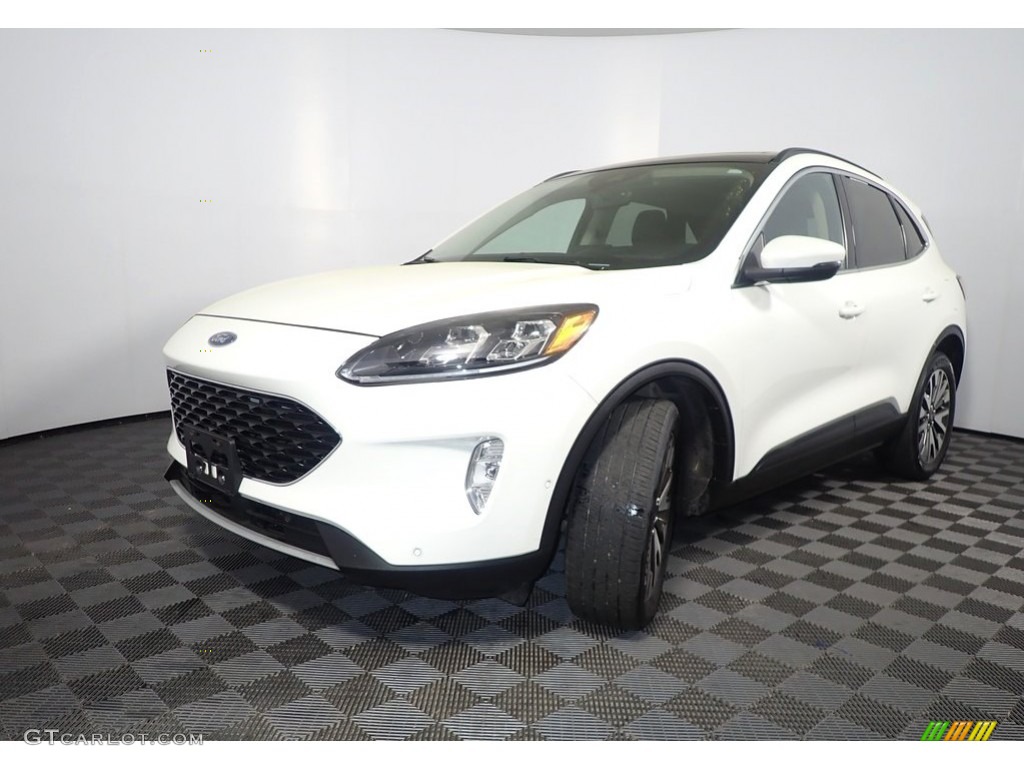 2020 Escape Titanium 4WD - Star White Metallic Tri-Coat / Ebony Black photo #9