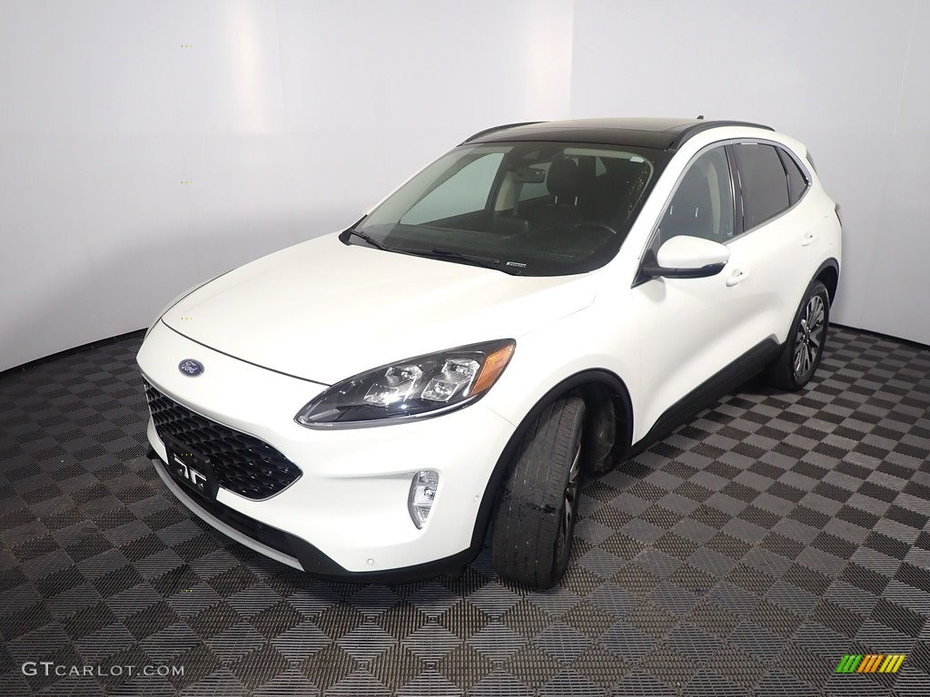 2020 Escape Titanium 4WD - Star White Metallic Tri-Coat / Ebony Black photo #10
