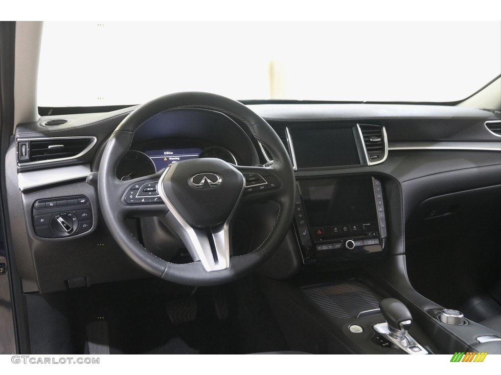 2020 Infiniti QX50 Luxe AWD Graphite Dashboard Photo #145995084