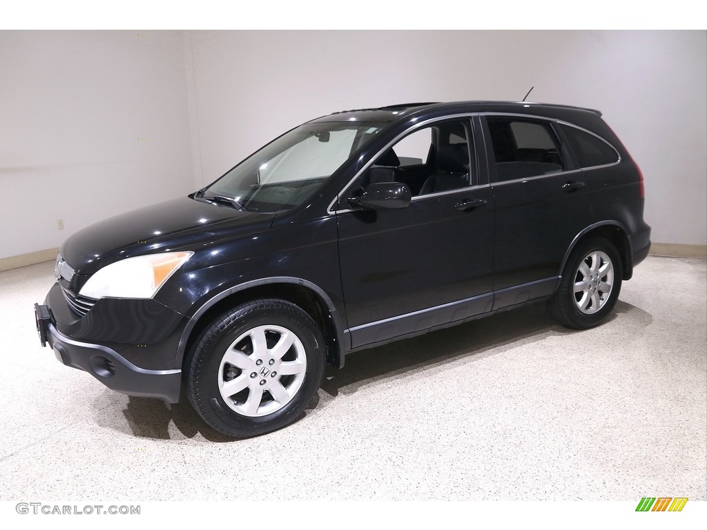 2007 CR-V EX-L 4WD - Nighthawk Black Pearl / Black photo #3