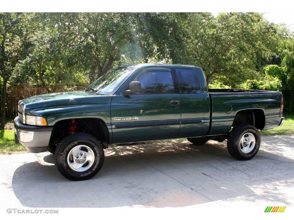 2001 Ram 1500 SLT Club Cab 4x4 - Forest Green Pearl / Mist Gray photo #3