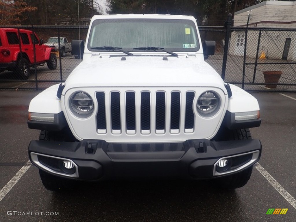 2019 Wrangler Unlimited Sahara 4x4 - Bright White / Black photo #3